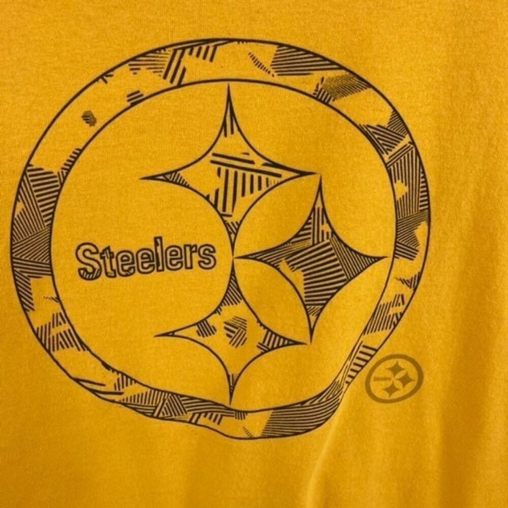 Womens NFL Team Pittsburgh Steelers Tee Short Sleeve Yellow S - Picture 2 of 4